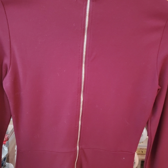 DYNAMITE Burgundy Mini Dress - Picture 6 of 6